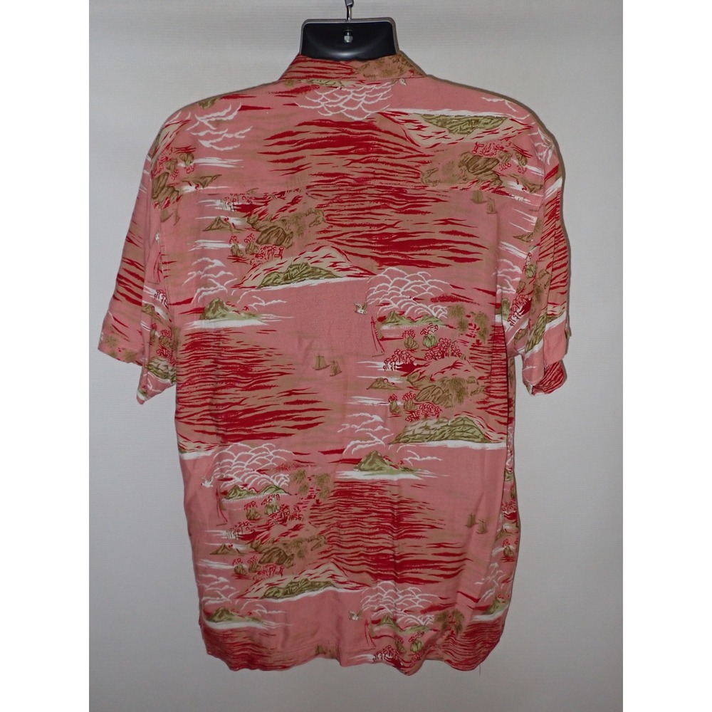 Thums Up Hawaiian Shirt Mens L Tropical Island Short Sleeve Vacation cruise - Picture 4 of 6